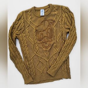 Disney Women's Tan Crewneck Sweater